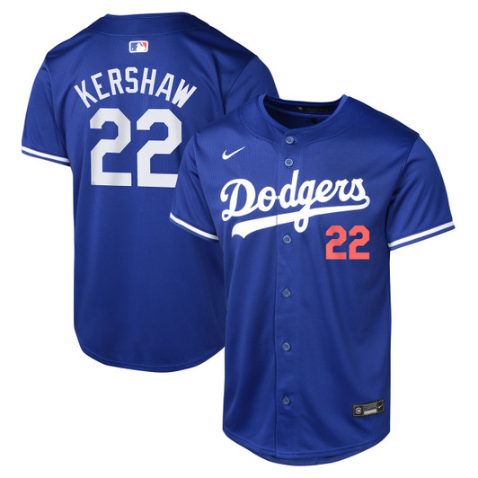 Clayton Kershaw #22 Los Angeles Dodgers Nike Youth Alternate Limited Player Jersey - Royal