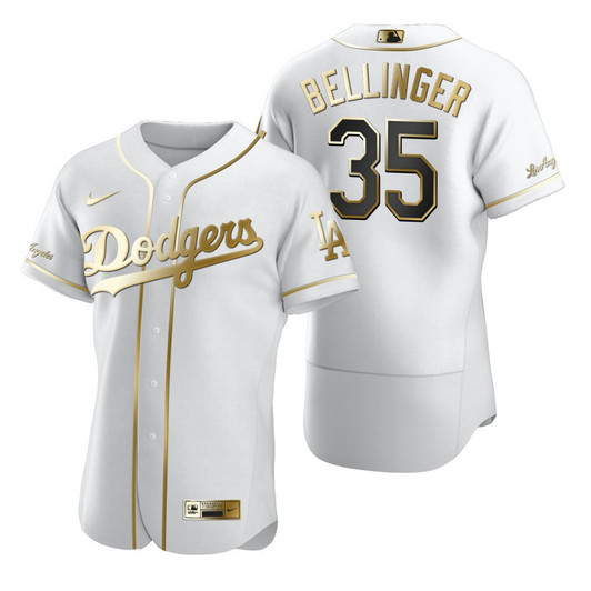 Cody Bellinger #35 Los Angeles Dodgers Brandedition White Gift Dodgers Fans Limited Jersey - Golden