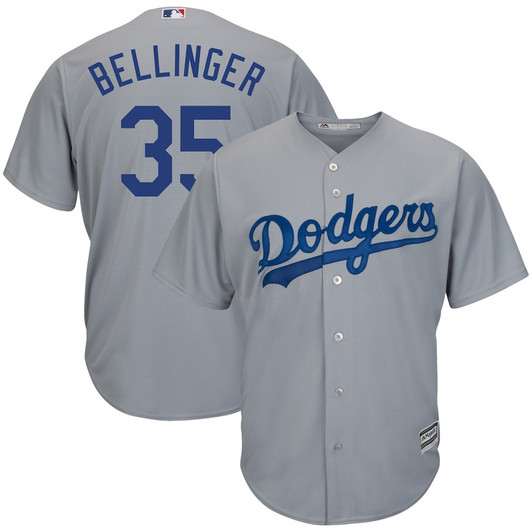 Cody Bellinger #35 Los Angeles Dodgers Majestic Cool Base Player Limited Jersey - Gray