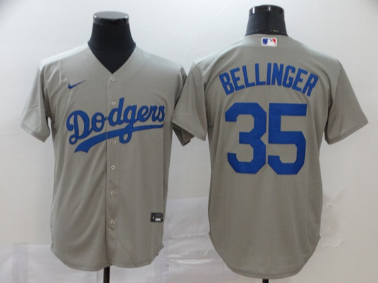 Cody Bellinger #35 Los Angeles Dodgers Nike Mens Limited Cool Base Jersey - Gray