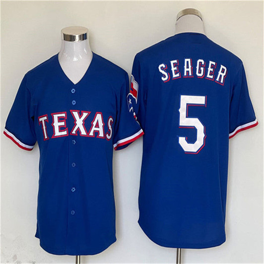 Corey Seager #5 Los Angeles Dodgers Home Authentic Patch Baseball J Jersey - Royal