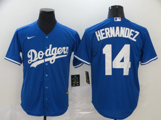 Enrique Hernandez #14 Los Angeles Dodgers Nike Mens Limited Cool Base Jersey - Blue