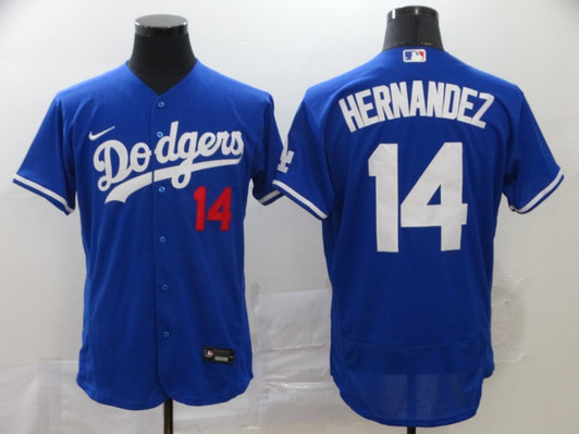 Enrique Hernandez #14 Los Angeles Dodgers Nike Mens Limited Flex Base Jersey - Blue
