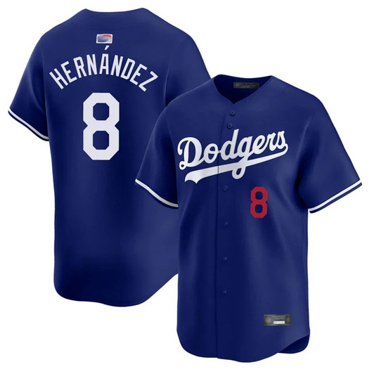 Enrique Hernandez #8 Los Angeles Dodgers Home Limited Jersey - Royal Blue