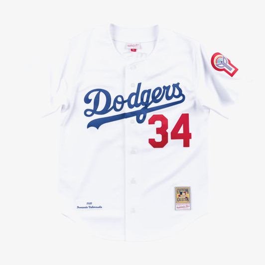 Fernando Valenzuela #34 Los Angeles Dodgers 1981 Authentic Jersey - White
