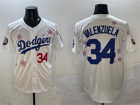 Fernando Valenzuela #34 Los Angeles Dodgers 2025 Tokyo Series Limited Stit Jersey - White