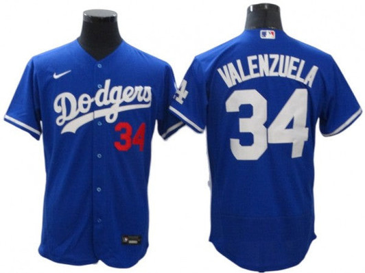 Fernando Valenzuela #34 Los Angeles Dodgers Alternate Limited Flex Base Jersey - Royal