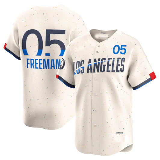 Freddie Freeman #05 Los Angeles Dodgers 2024 City Connect Limited Player B Jersey - Cream
