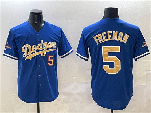 Freddie Freeman #5 Los Angeles Dodgers 2025 Gold Limited Jersey - Royal