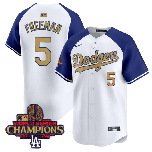 Freddie Freeman #5 Los Angeles Dodgers 2025 Vapor Premier Alternate Jersey - Gold