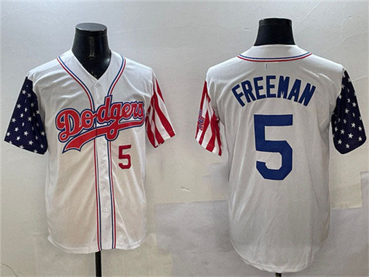 Freddie Freeman #5 Los Angeles Dodgers Limited Baseball Jersey - White