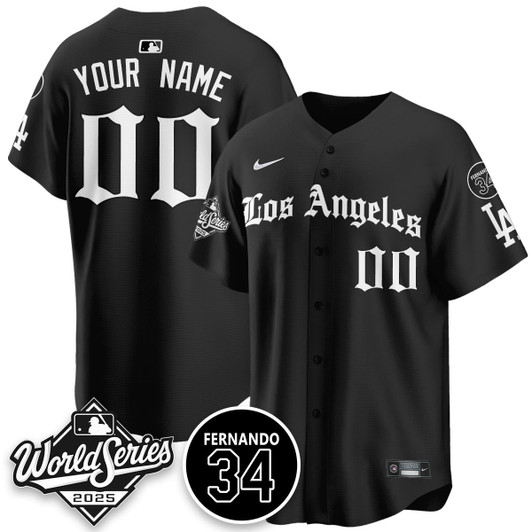 Gothic Nl Los Angeles Dodgers 2025 Champions Limited Custom Jersey