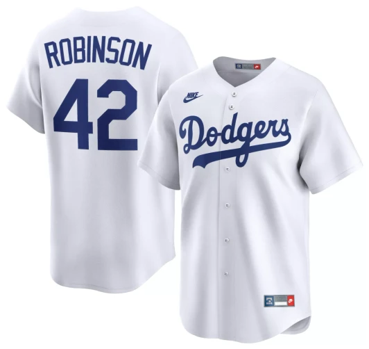 Jackie Robinson #42 Los Angeles Dodgers Nike Men'S Cooperstown Limited Jersey - White