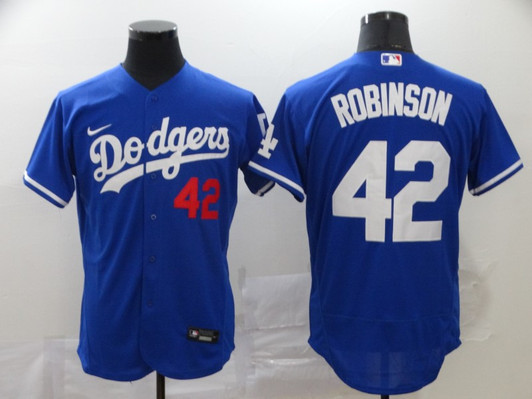 Jackie Robinson #42 Los Angeles Dodgers Nike Mens Limited Flex Base Jersey - Blue