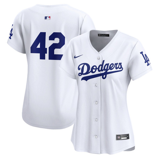 Jackie Robinson #42 Los Angeles Dodgers Nike Women'S 2024 Day Home Limited Jersey - White