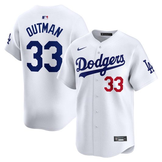 James Outman #33 Los Angeles Dodgers Nike Home Limited Player Jersey - White