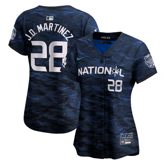 Jd Martinez #28 Los Angeles Dodgers Women 2023 Star Limited Baseball Jersey - Teal