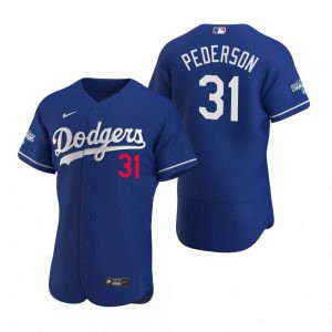 Joc Pederson #31 Los Angeles Dodgers 2020 World Series Champions Limited Jersey - Royal