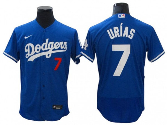 Julio Urias #7 Los Angeles Dodgers Alternate Limited Flex Base Jersey - Royal