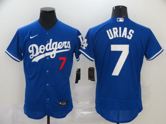 Julio Urias #7 Los Angeles Dodgers Nike Mens Limited Flex Base Jersey - Blue