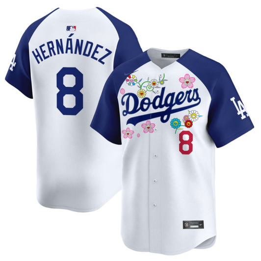 Kike Hernandez #8 Los Angeles Dodgers 2025 X Takashi Murakami Vapor Limited Jersey