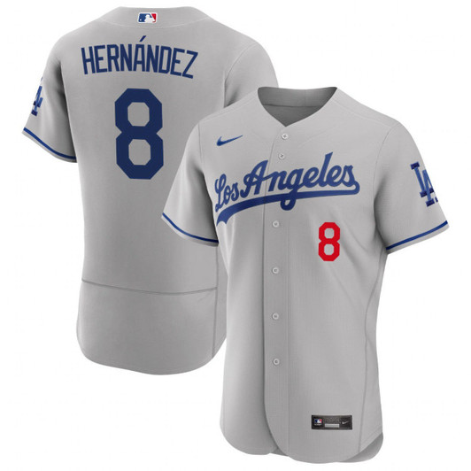 Kike Hernandez #8 Los Angeles Dodgers Limited Jersey - Gray