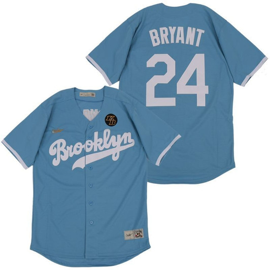 Kobe Bryant #24 Los Angeles Dodgers 2020 Tribute Limited Jersey - Steel Blue