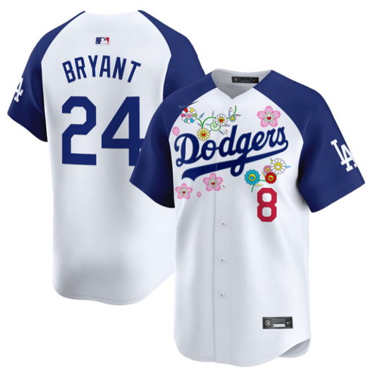 Kobe Bryant #24 Los Angeles Dodgers 2025 X Takashi Murakami Vapor Limited Al Jersey