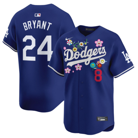 Kobe Bryant #24 Los Angeles Dodgers 2025 X Takashi Murakami Vapor Limited Ro Jersey