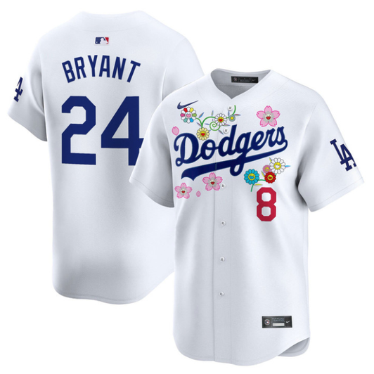 Kobe Bryant #24 Los Angeles Dodgers 2025 X Takashi Murakami Vapor Limited Wh Jersey