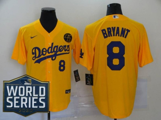 Kobe Bryant #8 Los Angeles Dodgers 2020 Arrival Limited Jersey - Yellow