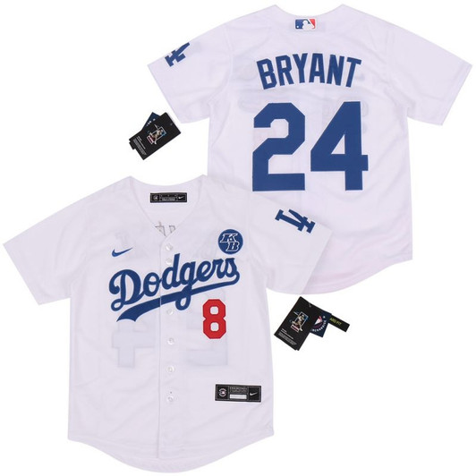 Kobe Bryant #8 Los Angeles Dodgers 2020 Limited Jersey - White
