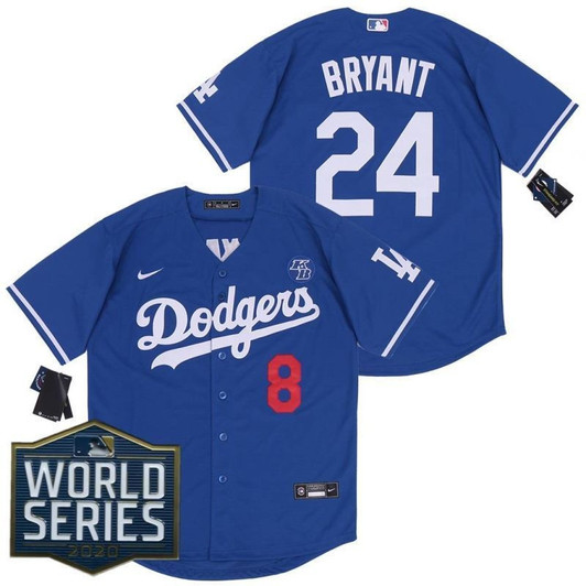 Kris Bryant #24 Los Angeles Dodgers 2020 Limited Jersey - Blue