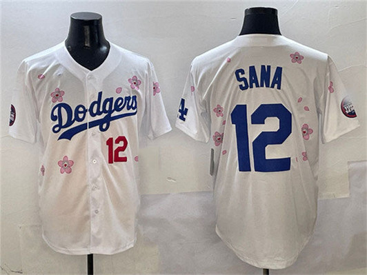 Los Angeles Dodgers #12 2025 Sana Tokyo Series Limited Baseball J Jersey - White