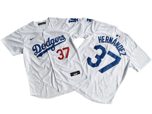 Los Angeles Dodgers #37 Teoscar Hernandez Limited Jersey - White
