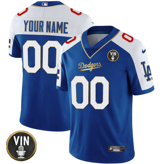Los Angeles Dodgers 2023 Vapor Limited Custom Jersey - Royal Gold