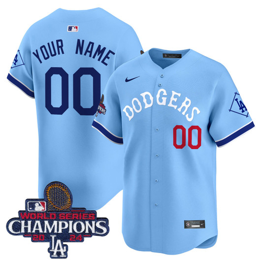 Los Angeles Dodgers 2024 Tribute World Series Champions Vapor Premier Limited Custom Jersey
