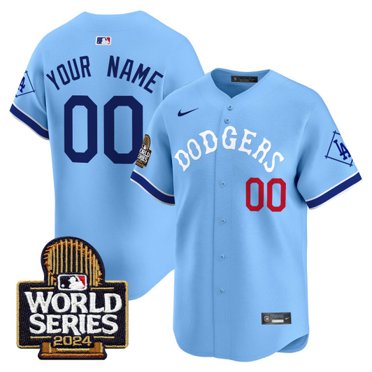 Los Angeles Dodgers 2024 Tribute World Series Vapor Premier Limited Custom Jersey