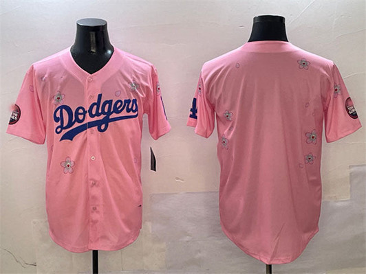 Los Angeles Dodgers 2025 Blank Tokyo Series Limited Baseball Jerse Jersey - Pink