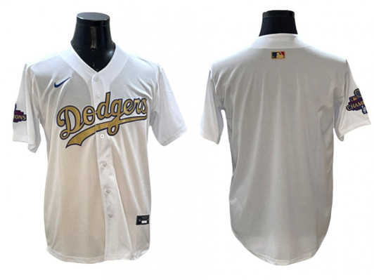 Los Angeles Dodgers 2025 Gold Limited Jersey - White