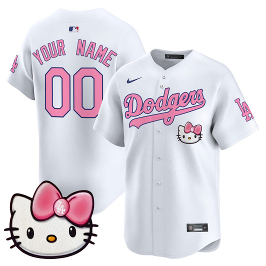 Los Angeles Dodgers 2025 Hello Kitty Vapor Premier Limited Custom Jersey