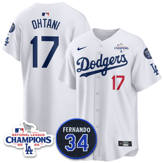 Los Angeles Dodgers 2025 Nl Champions Limited Jersey