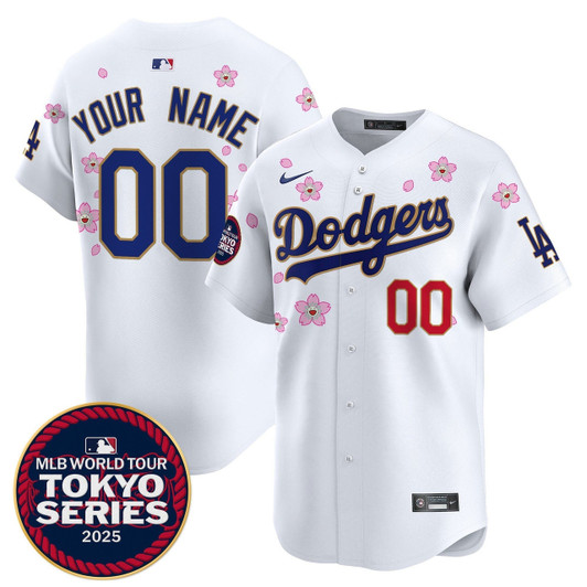 Los Angeles Dodgers 2025 Tokyo Series Trim Vapor Premier Limited Custom Jersey - Gold