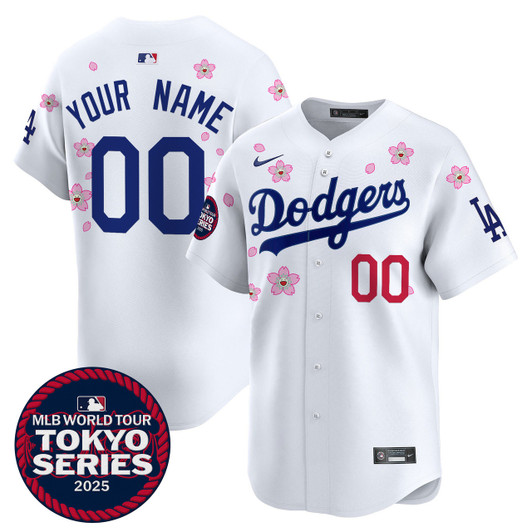 Los Angeles Dodgers 2025 Tokyo Series Vapor Premier Limited V2 Custom Jersey