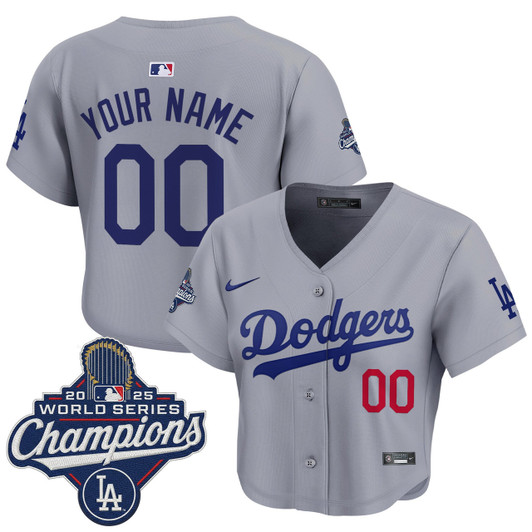 Los Angeles Dodgers 2025 World Series Champions Crop Top Limited Baseball Custom Jersey