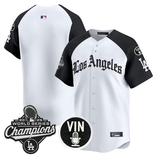 Los Angeles Dodgers 2025 World Series Champions La Gothic Edition Limited Team Jersey