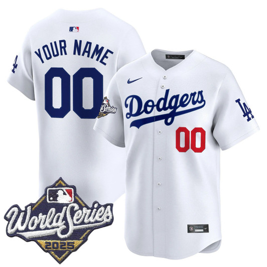 Los Angeles Dodgers 2025 World Series Vapor Premier Limited Custom Jersey