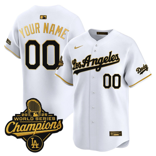 Los Angeles Dodgers 2026 Vapor Premier Limited World Series Champions Edition Custom Jersey