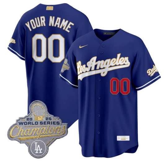 Los Angeles Dodgers Limited Baseball Custom Jersey - Royal Blue