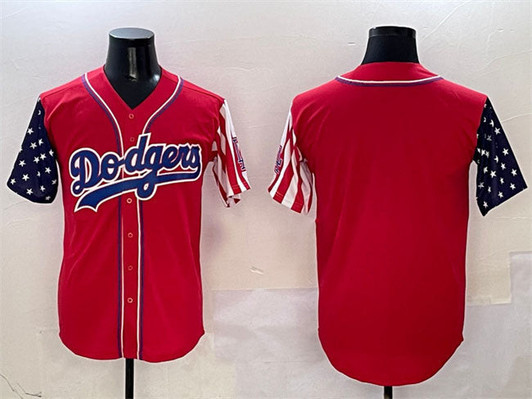 Los Angeles Dodgers Blank Limited Baseball Jersey - Red